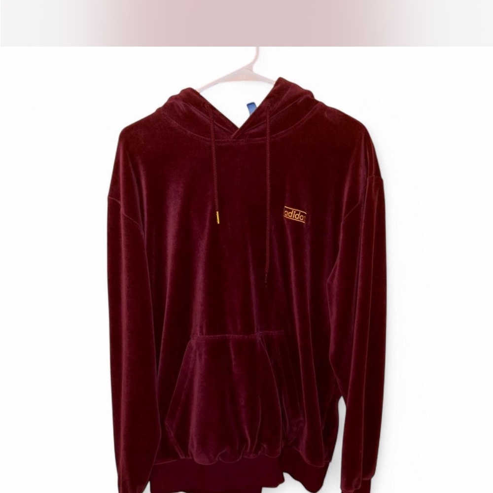 Adidas Red Lightweight Jacket with Hood